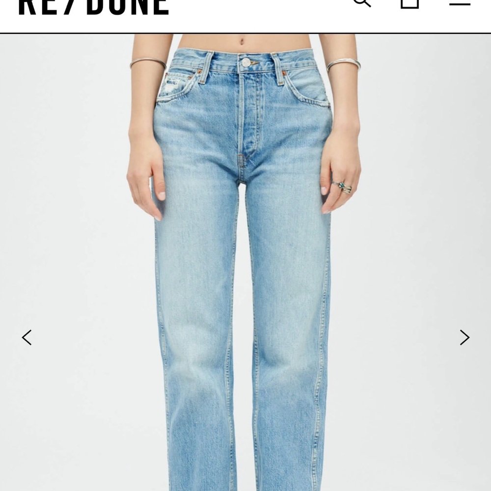 RE/DONE 90s High-Rise Loose Straight-Leg Jeans Size 26